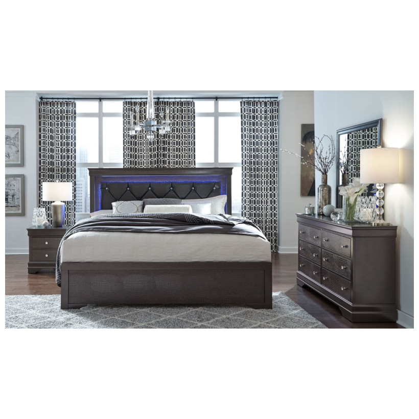 Global Furniture POMPEI GREY QBDMN