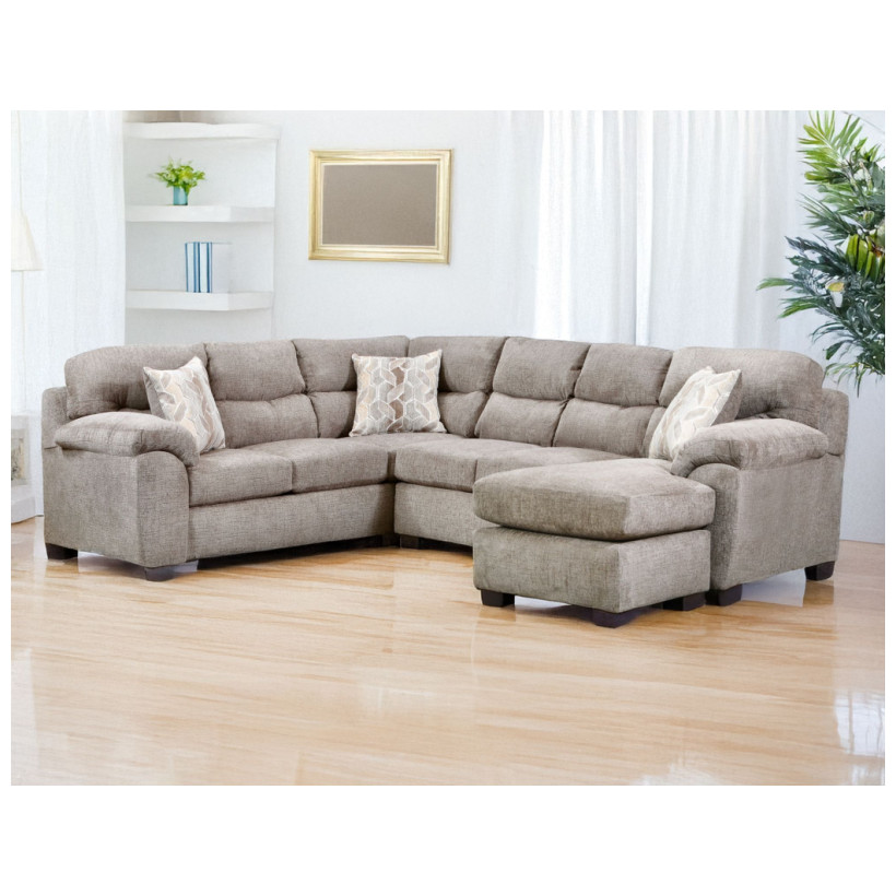 Fitzgerald Furniture LUCILLE NUTMEG SECT